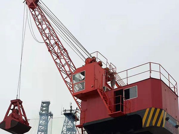 Grabbing crane